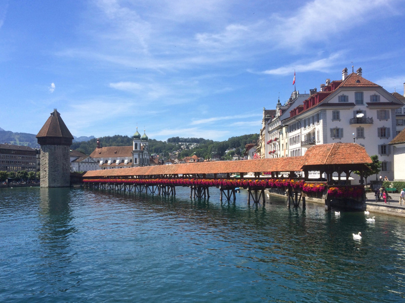 Luzern Seebrücke Kapellbrücke